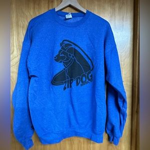 Cerulean Blue Hunter Mountain Zipline Sweatshirt Size Large